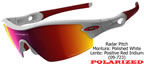 Oakley Radar Pitch Polished White-Positive Red Iridium Polarized (09-723)